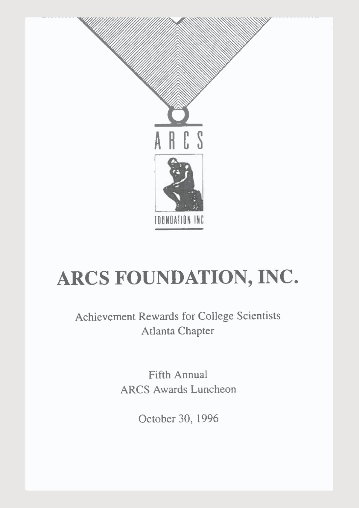 ARCS Atlanta 1996 Scholar Yearbook